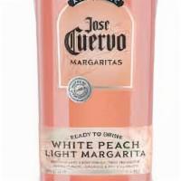 Jose Cuervo Rtd White Peach Margarita 1.75L · Cuervo® Authentic Light White Peach Margarita starts fleshy peach and lime zest before trans...