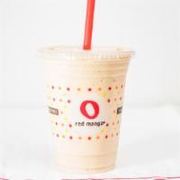 Banana Peanut Butter Protein Smoothie · Banana, peanut butter, granola, yogurt and protein boost.