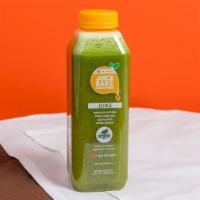 Beauty & The Greens · Apple, kale, lemon, spinach, cucumber and celery.