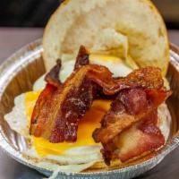 Bacon, Egg & Cheese · On the bread of your choice with two eggs. The best in Staten island.