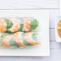 Fresh Summer Rolls(Gói Cuốn) · Freshly prepared hand roll consisting of fresh shrimps, lettuce, mint leaves, vermicelli noo...
