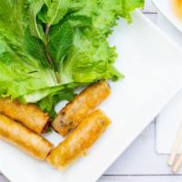 Fried Spring Rolls (4 Pc) · Crispy rolls stuffed with onions, mushrooms, carrots, and cellophane noodles. Wrap, roll, an...