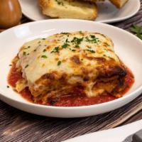 Eggplant Parmesan Dinner · Breaded eggplant, house-made marinara sauce, mozzarella cheese. This meal is served cold rea...