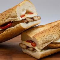 Uncle Giuseppe'S Hero · Breaded Chicken, Mozzarella and Roasted Red Peppers on Italian Bread.