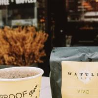Retail Peru Coffee Bag · 12oz coffee beans with a free cup of 8oz drip coffee