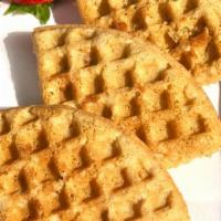 Keto Cacao Waffle · Keto Waffle is grain free and made with Almond flour, Almond Butter, Almond Milk, eggs, baki...