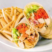 H2Go Cancun Chicken Wrap (10 Pieces) · Grilled or crispy diced chicken breast, shredded cheddar jack cheese, lettuce, tomatoes and ...