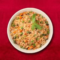 Great Veggie Biryani · Aromatic basmati rice prepared with authentic Indian spices and flavors with fresh veggies.