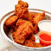 8 Buffalo Wings · Most popular. Lightly breaded and served with Bleu cheese.