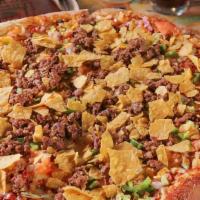 Beef Taco Pizza · Our very own beef taco pizza