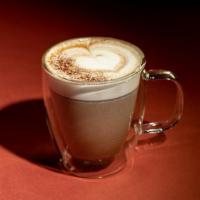 Mocha Latte · EllaMia Espresso and hot milk but with dark cocoa with vanilla whipped cream.