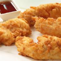 Honey Bbq Chicken Tenders · Mouthwatering chicken tenders, tossed in Honey BBQ sauce, and fried to perfection.