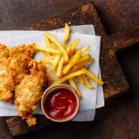 Classic Fish & Chips · Hot N' Fresh Fried Fish in crispy batter, served on a bed of golden delicious fries.