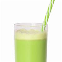 Savory Detox Juice · Apple, kale, lemon, spinach, cucumber, celery, and ginger.