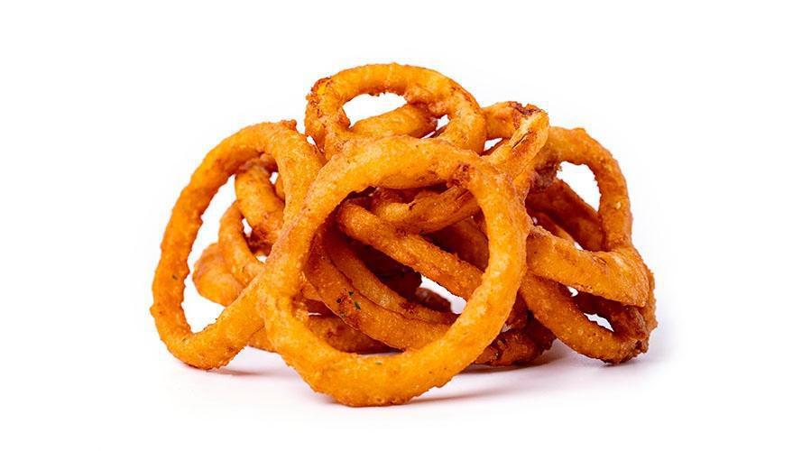 Onion Rings · Served with a side of ranch dressing.