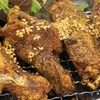 Teppen Original Chicken Wings (4Pc) · Nagoya style. Deep-fried chicken wings mixed with special garlic soy sauce, black pepper, an...