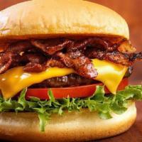 Bacon Cheese Burger (1/2 Lb.) · 1/5 lb meat with bacon