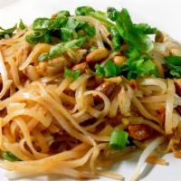 Pad Thai · Pad thai is made with soaked dried rice noodles, which are stir-fried with eggs, chopped fir...