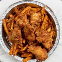 Chicken Wings(3) With Fries  · 