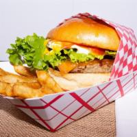 Turkey Burger · 1/3 pound of freshly ground turkey breast. A great alternative to our Wimpy burger.