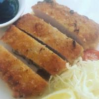 Tonkatsu (Pork Cutlets) · Pork cutlets battered with panko and pan-fried.