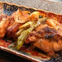 Chicken Yuan-Yaki · Per Pc. Chicken with traditional Yuan marinade: soy sauce, sake, and mirin with a touch of y...