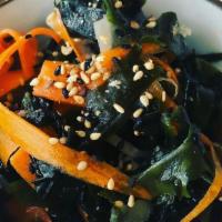 Seaweed Salad · Wakame, Shirokikurage, Agar, aka tosaka nori, aka tsunomata, sesame seeds and carrots with s...
