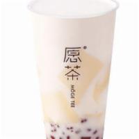 Red Bean Tofu Pudding / 元气红豆花 (Medium) · Red Bean with Tofu flavored Pudding served with milk.  
Caffeine free.