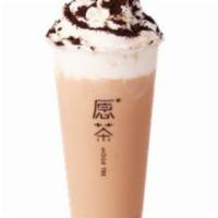Oreo Milk Tea / 奥利奥奶茶  · Traditional Milk Tea, served with Whip Cream and Oreo Chunk. 

The Milk Tea is made with Pre...