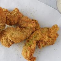 4 Tenders · 4 Hand-Breaded Tenders with your Favorite Flavor! (Similar to DC-3) 1243-1873 cal.
