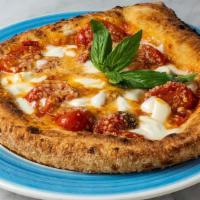 Montanara · Deep fried pizza with piennolo del Vesuvio cherry tomatoes, mozzarella (fior di latte di Age...