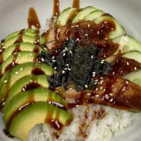 Eel Bowl (Cooked) · Sushi rice, avocado, cucumber, eel, eel sauce
