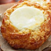 Cheese Danish · Fresh baked cheese filled flaky pastry.