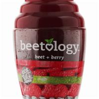 Beetology Organic Juice · Served cold.