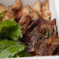 Straccetti Al Rosmarino · super thin slices of angus beef top round sautéed with garlic rosemary and white wine. Serve...