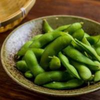 Edamame · Steamed soy beans with sea salt