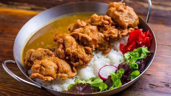 Crispy Chicken Japanese Curry · Beef-based curry simmered for over 6 hours, served with steamed rice and green salad.