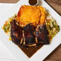 Jerk Chicken Meal · It is jamaica to the bone… aromatic smoky & bursting with spices and flavor. all of the trad...