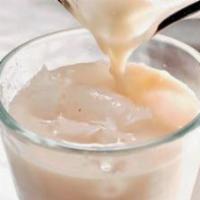 Horchata (S 16 Oz.) · Horchata is a white cold drink with a sweet and milky taste and a hint of cinnamon. Perfect ...