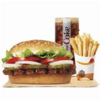 Impossible™ Whopper® Meal · Our Impossible™ WHOPPER® has a flame-grilled patty made from plants with tomatoes, lettuce,m...