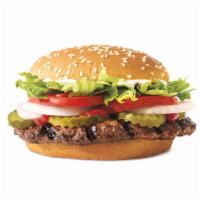 Whopper® · Our WHOPPER® Sandwich is a 1/4 lb* of savory flame-grilled beef topped with juicy tomatoes, ...