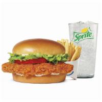 Ch'King Meal · Our Hand-Breaded Crispy Chicken Sandwich is made with 100% white meat chicken breast, hand-b...