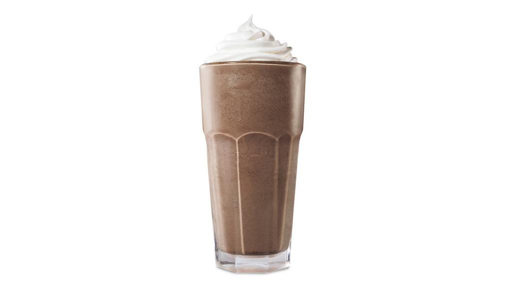 Chocolate Shake · Cool down with our creamy Hand Spun Shake. Velvety vanilla soft serve and your choice of flavor are blended to perfection and finished with sweet whipped topping just for you