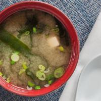 Miso Soup  · Tofu, seaweed, scallion