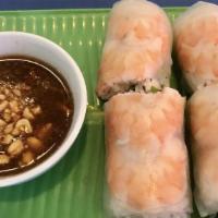 K3: Shrimp Summer Roll - Gỏi Cuốn Tôm (2) · Delicate rice paper wrapped with vermicelli, lettuce, cucumber & dipped with peanut butter b...