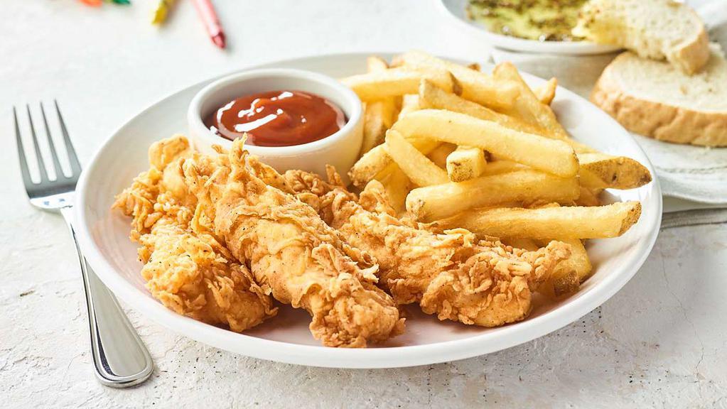 Kid Chicken Fingers · Served with choice of side.