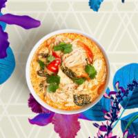 Red Curry Noodles · Fragrant red curry with mixed vegetables and your choice of protein over rice noodles.