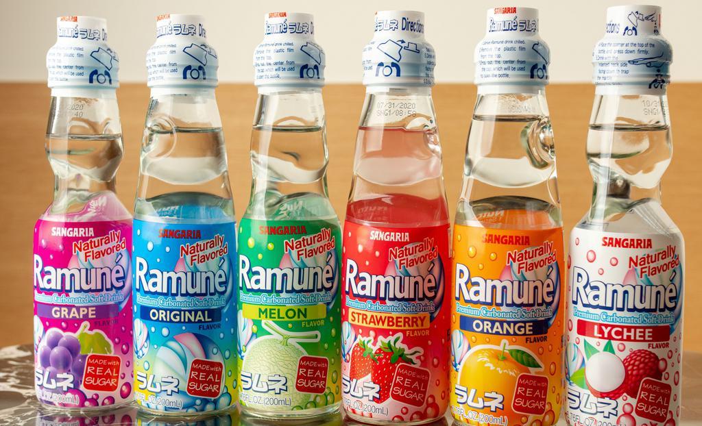 Ramune · Choice of Original, Lychee, Grape, Melon or Strawberry.