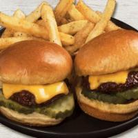 Kids' Sliders · Top menu item. Fresh USDA Choice beef burgers on soft mini buns.