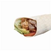 Mix Wrap · Lettuces, Tomatoes, Cucumber, Onion, White Sauce &  Hot Sauce